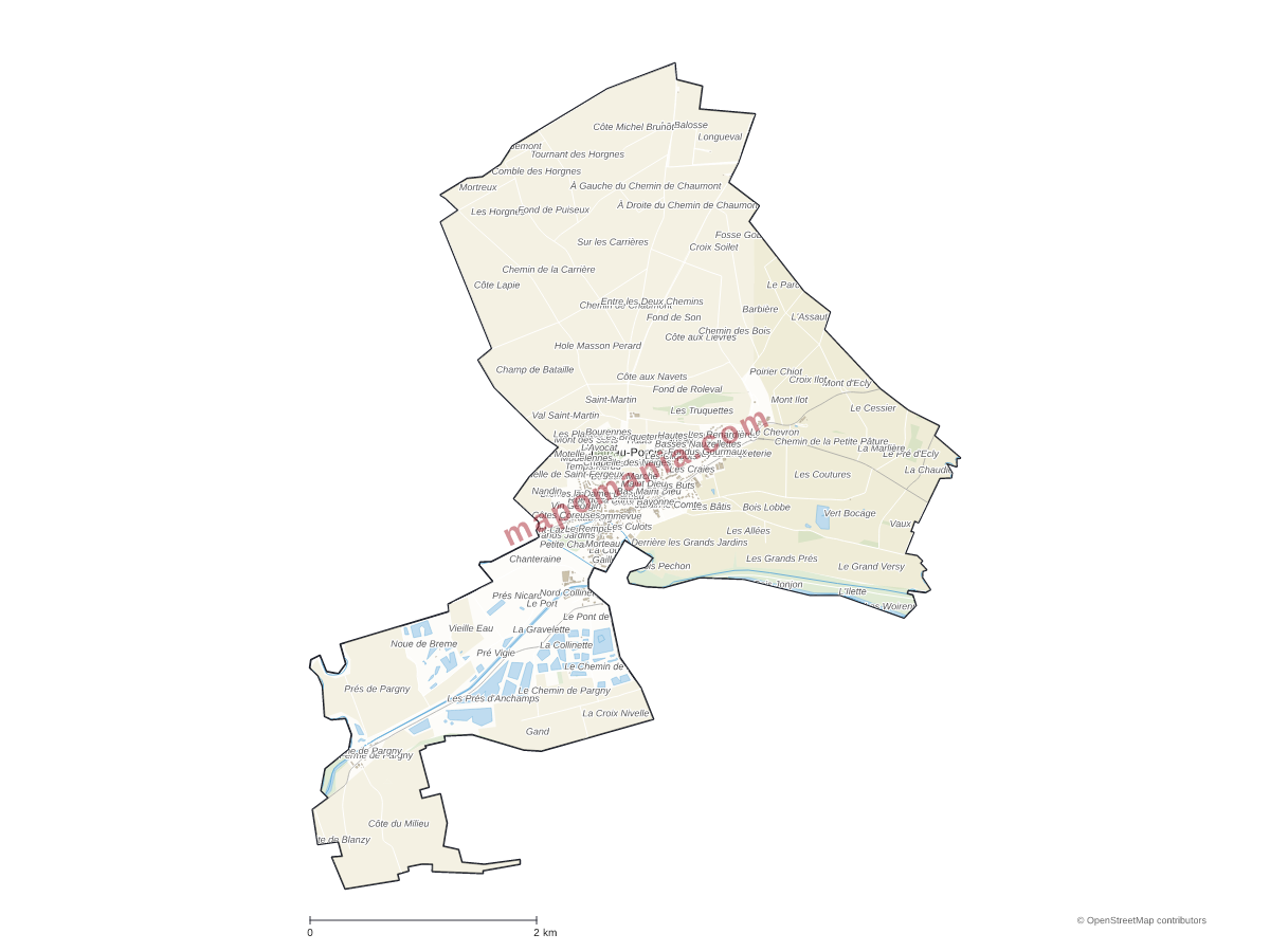 Carte de Château-Porcien à personnaliser