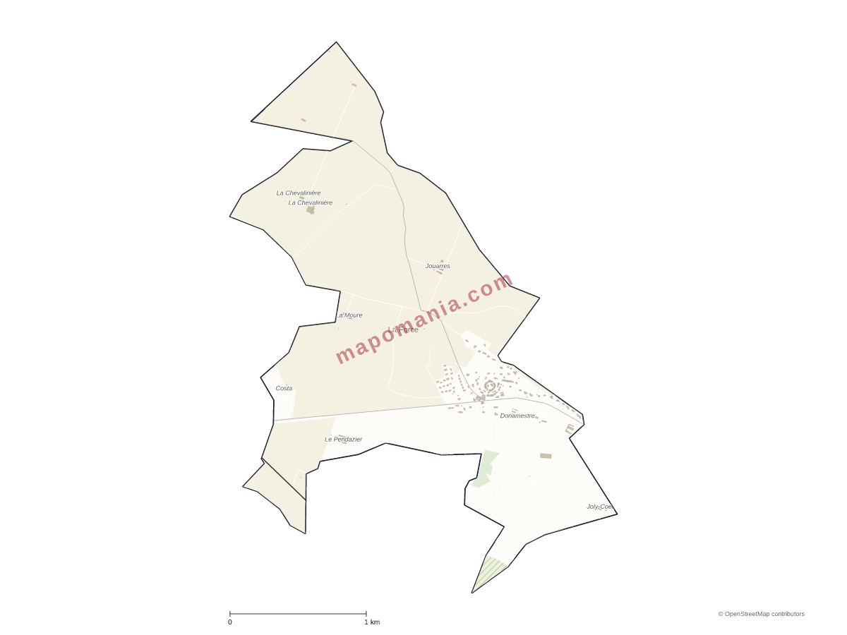 Carte de La Force à personnaliser