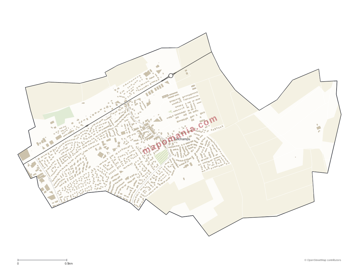 Carte de Seichamps à personnaliser