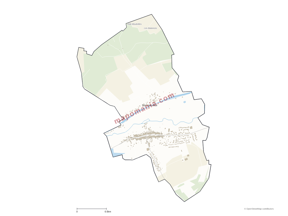 Carte de Sommerviller à personnaliser