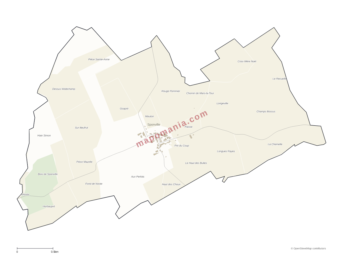 Carte de Sponville à personnaliser