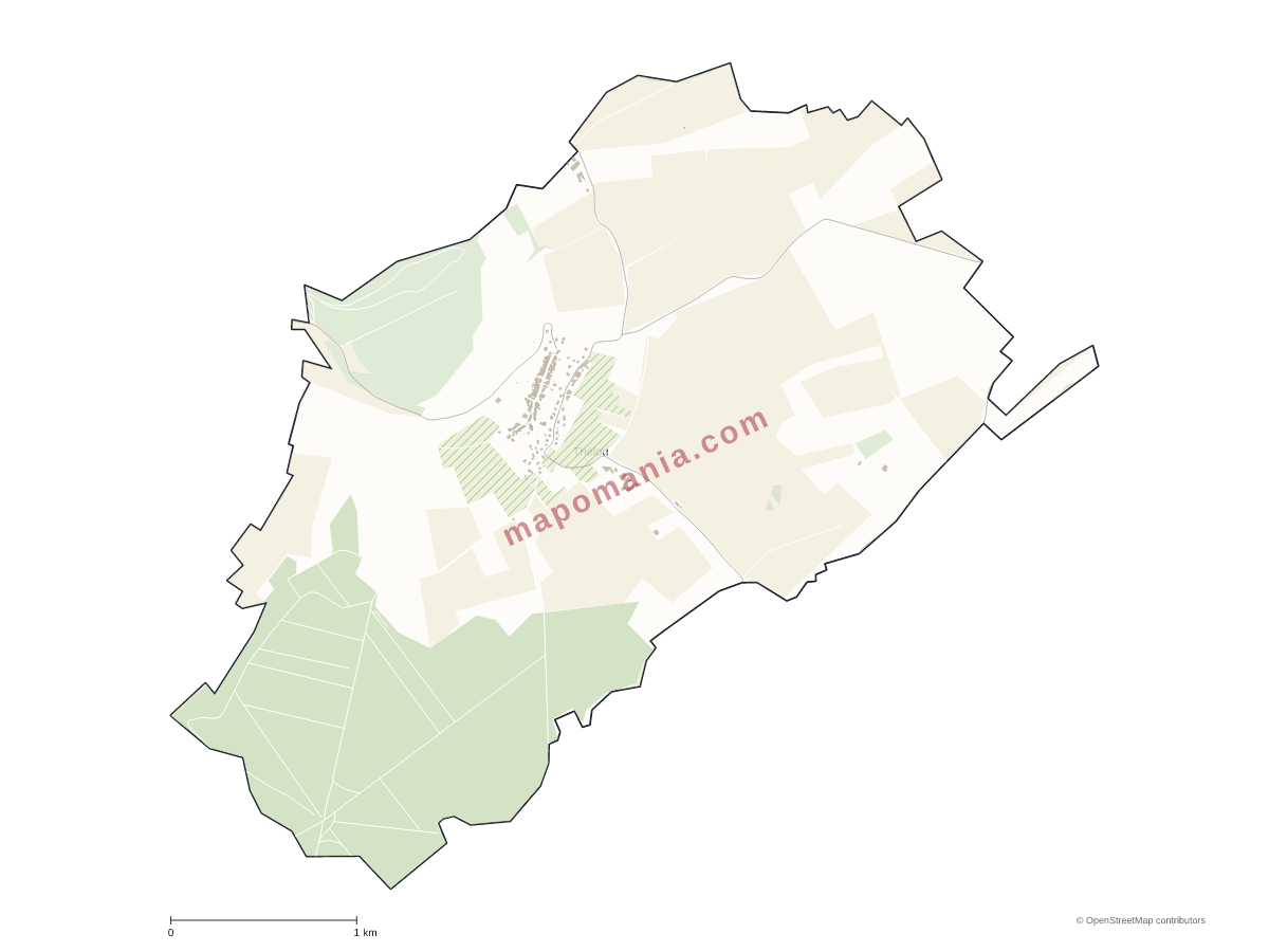 Carte de Thélod à personnaliser