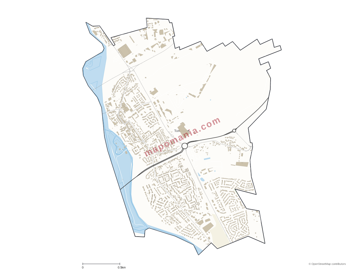 Carte de Tomblaine à personnaliser