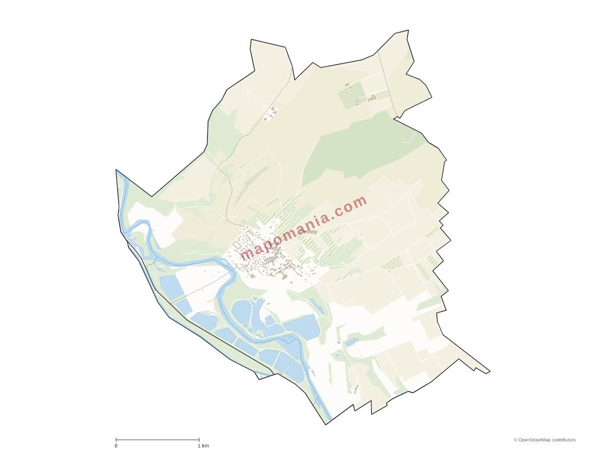 Carte de Tonnoy à personnaliser