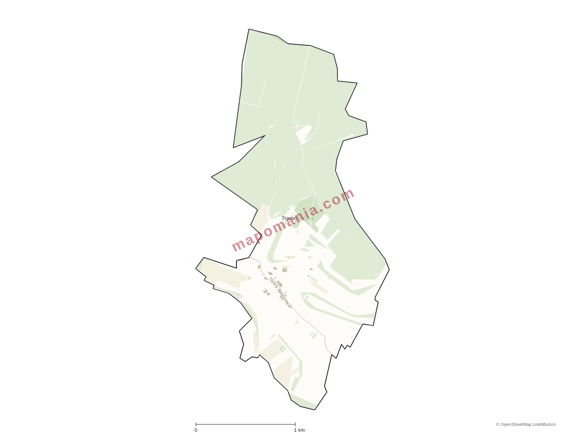 Carte de Tramont-Émy à personnaliser