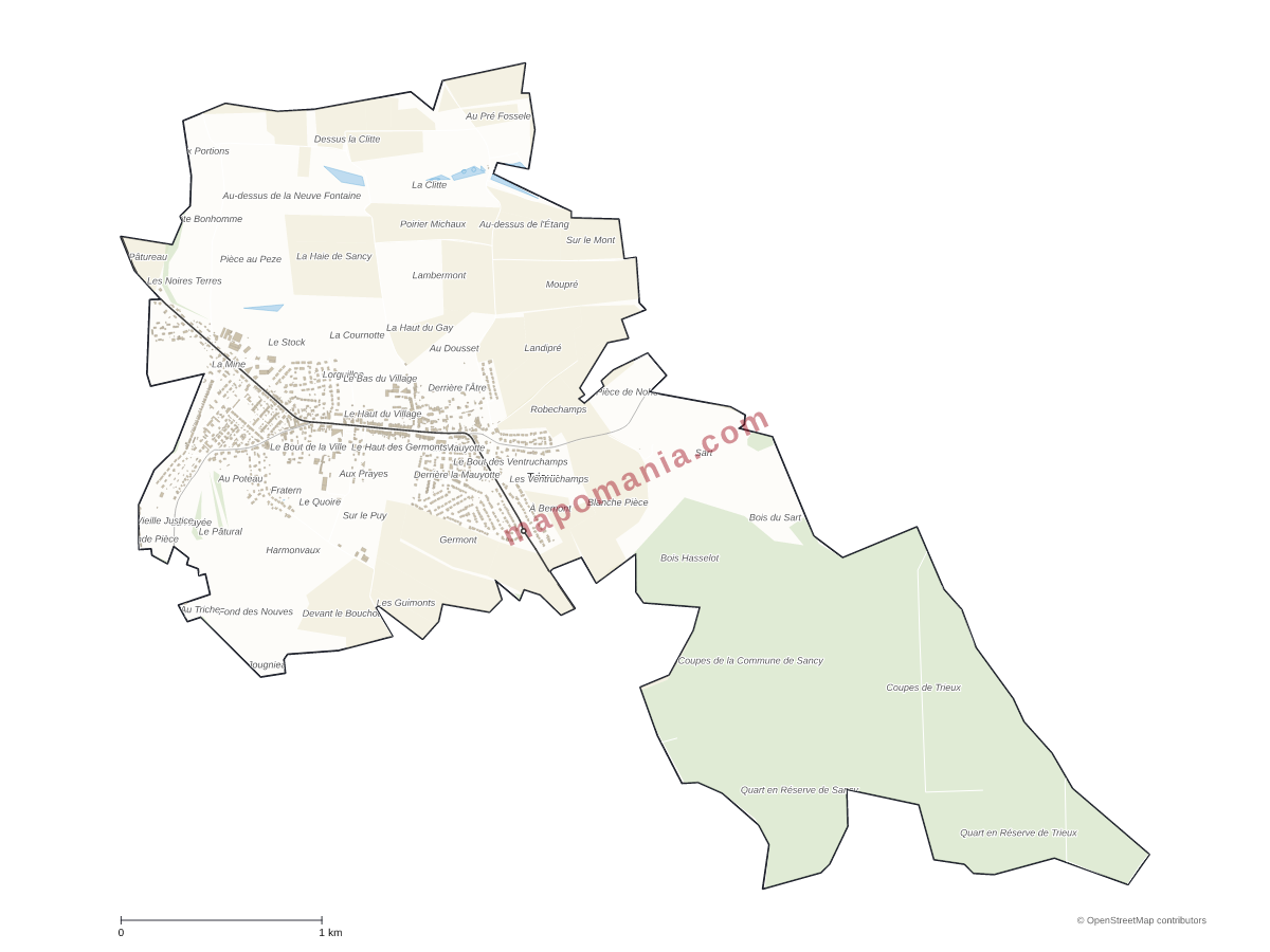 Carte de Trieux à personnaliser
