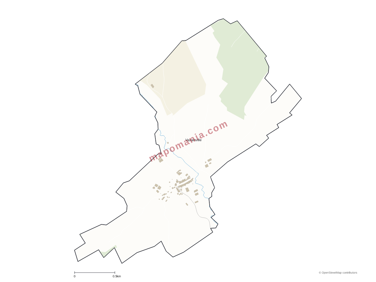 Carte de Vaxainville à personnaliser