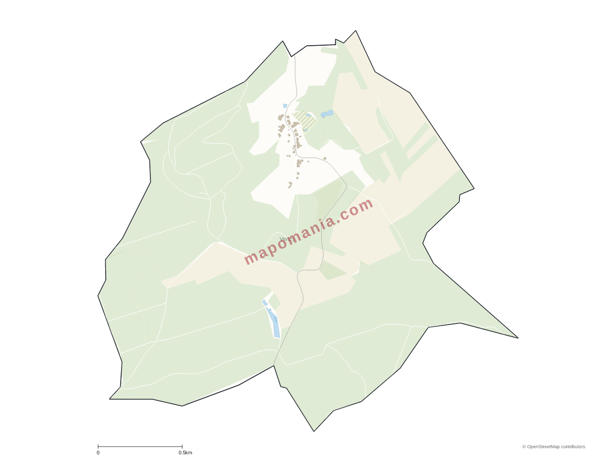 Carte de Veney à personnaliser