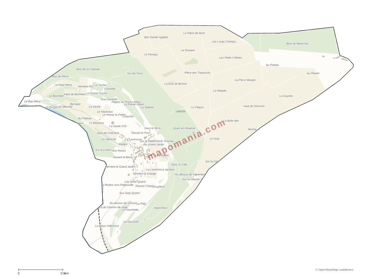 Carte de Villette à personnaliser