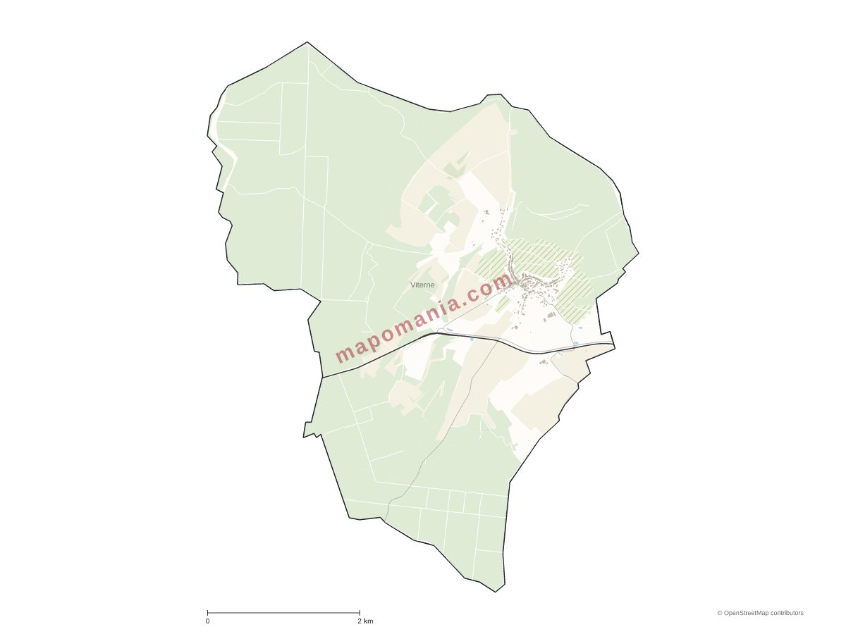 Carte de Viterne à personnaliser