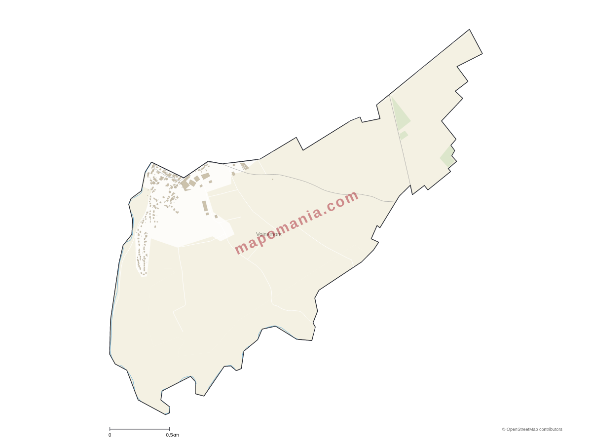 Carte de Voinémont à personnaliser