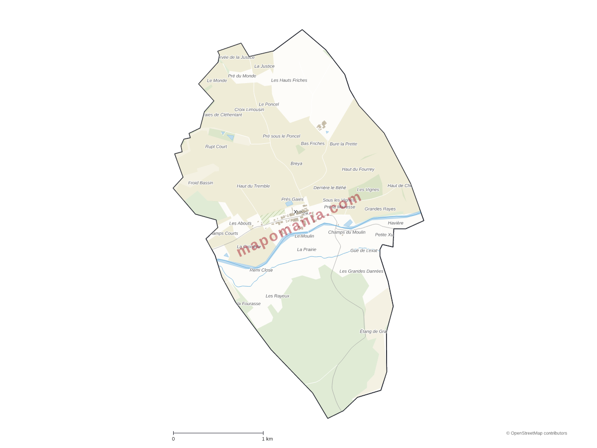 Carte de Xures à personnaliser
