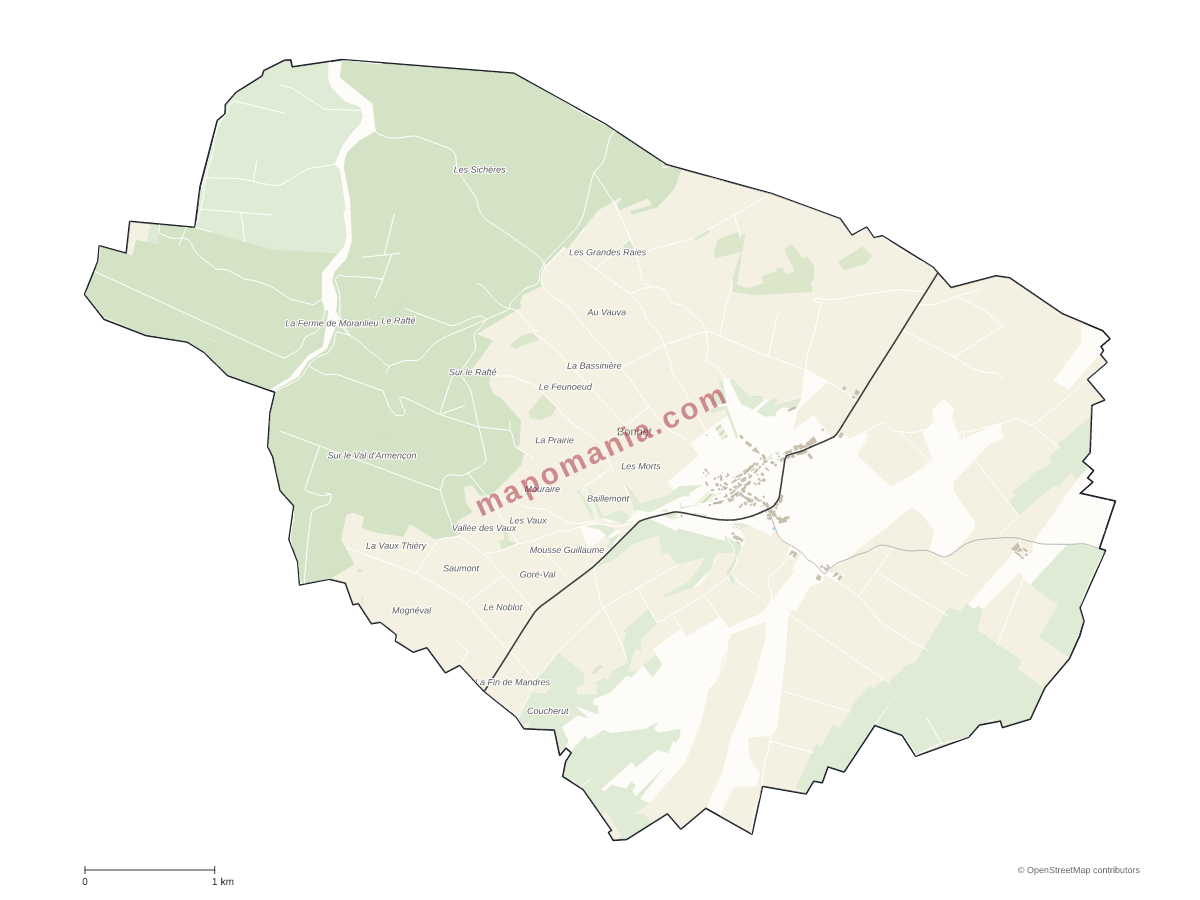 Carte de Bonnet à personnaliser