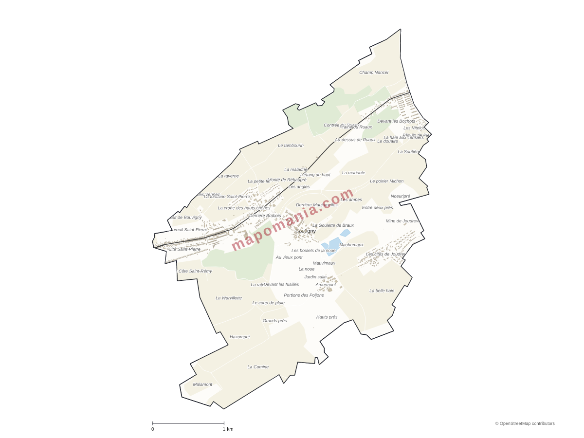 Carte de Bouligny à personnaliser
