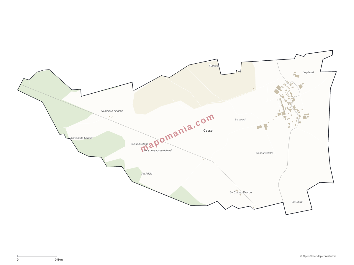 Carte de Cesse à personnaliser