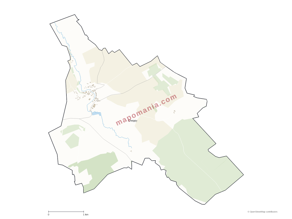 Carte de Cheppy à personnaliser
