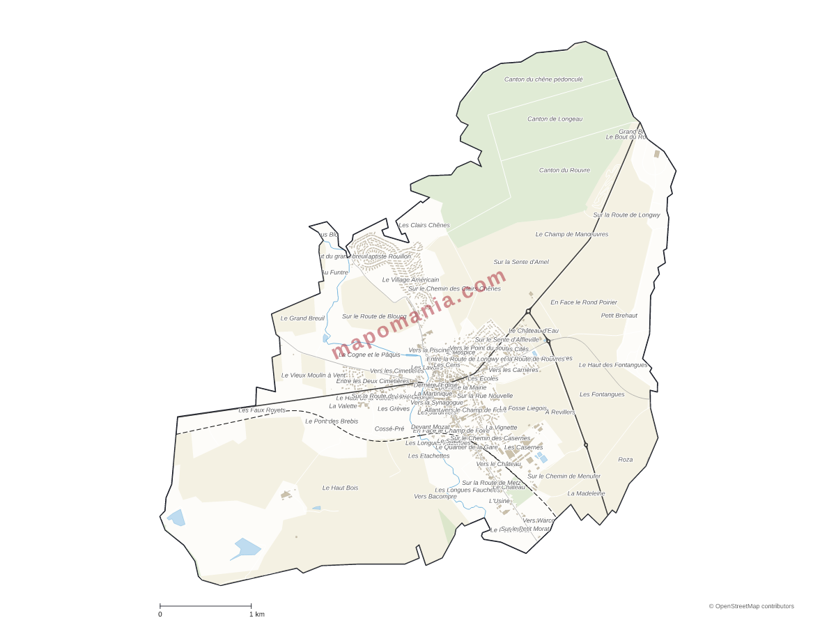 Carte de Étain à personnaliser