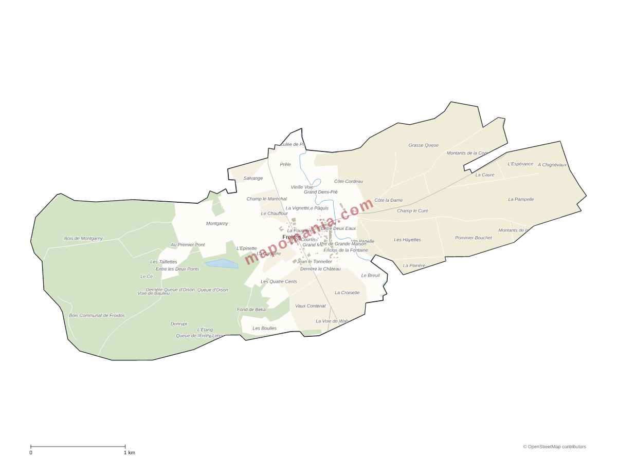 Carte de Froidos à personnaliser