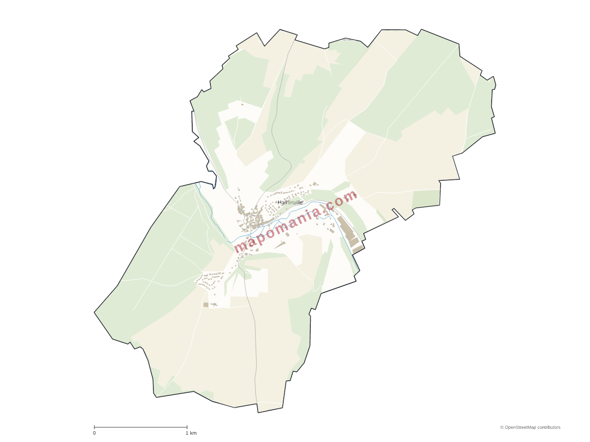Carte de Haironville à personnaliser