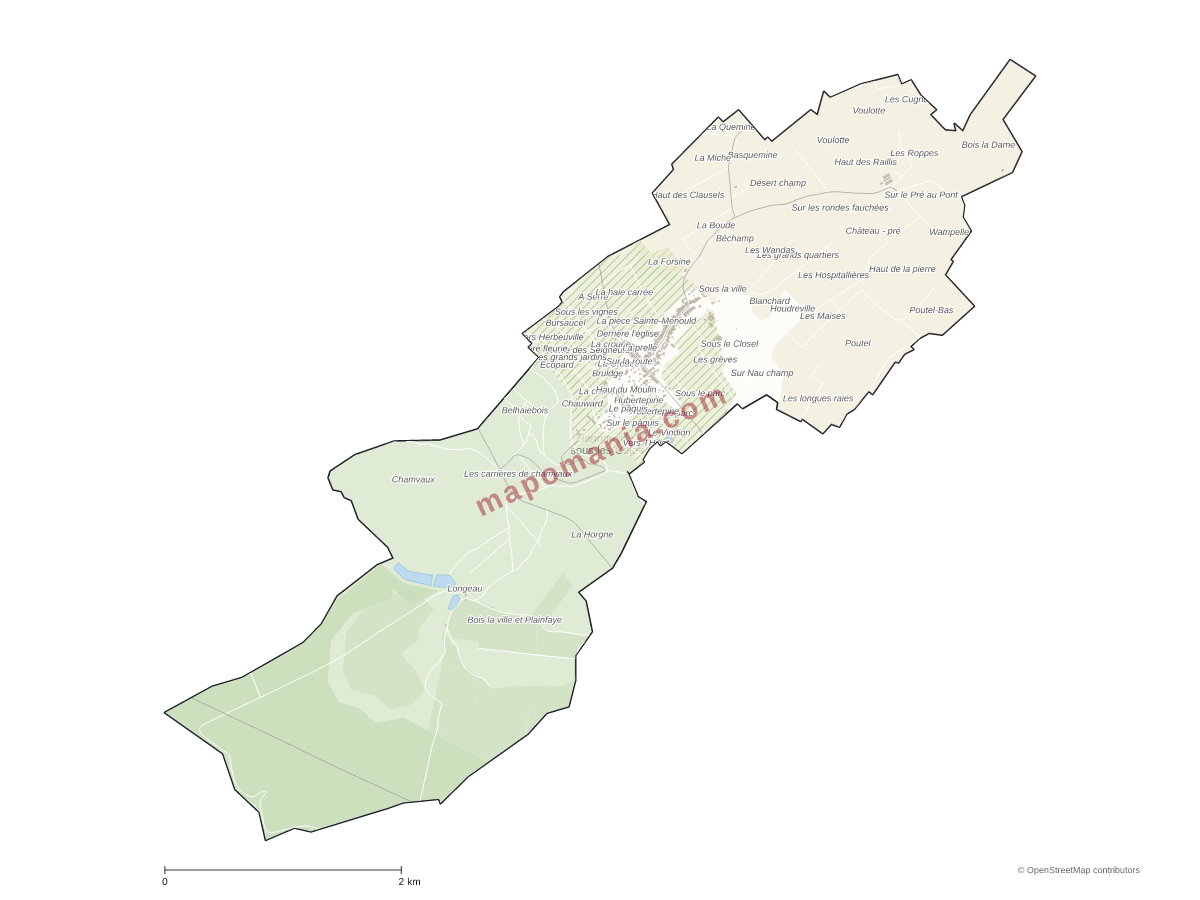Carte de Hannonville-sous-les-Côtes à personnaliser