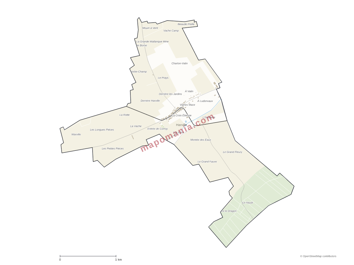 Carte de Harville à personnaliser