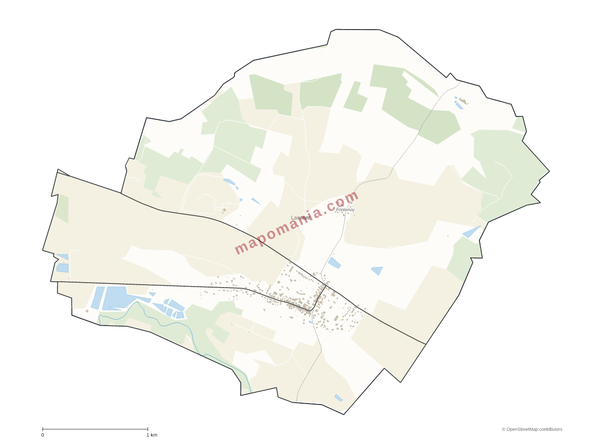Carte de Laimont à personnaliser