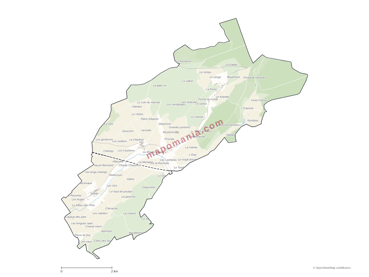 Carte de Lamorville à personnaliser