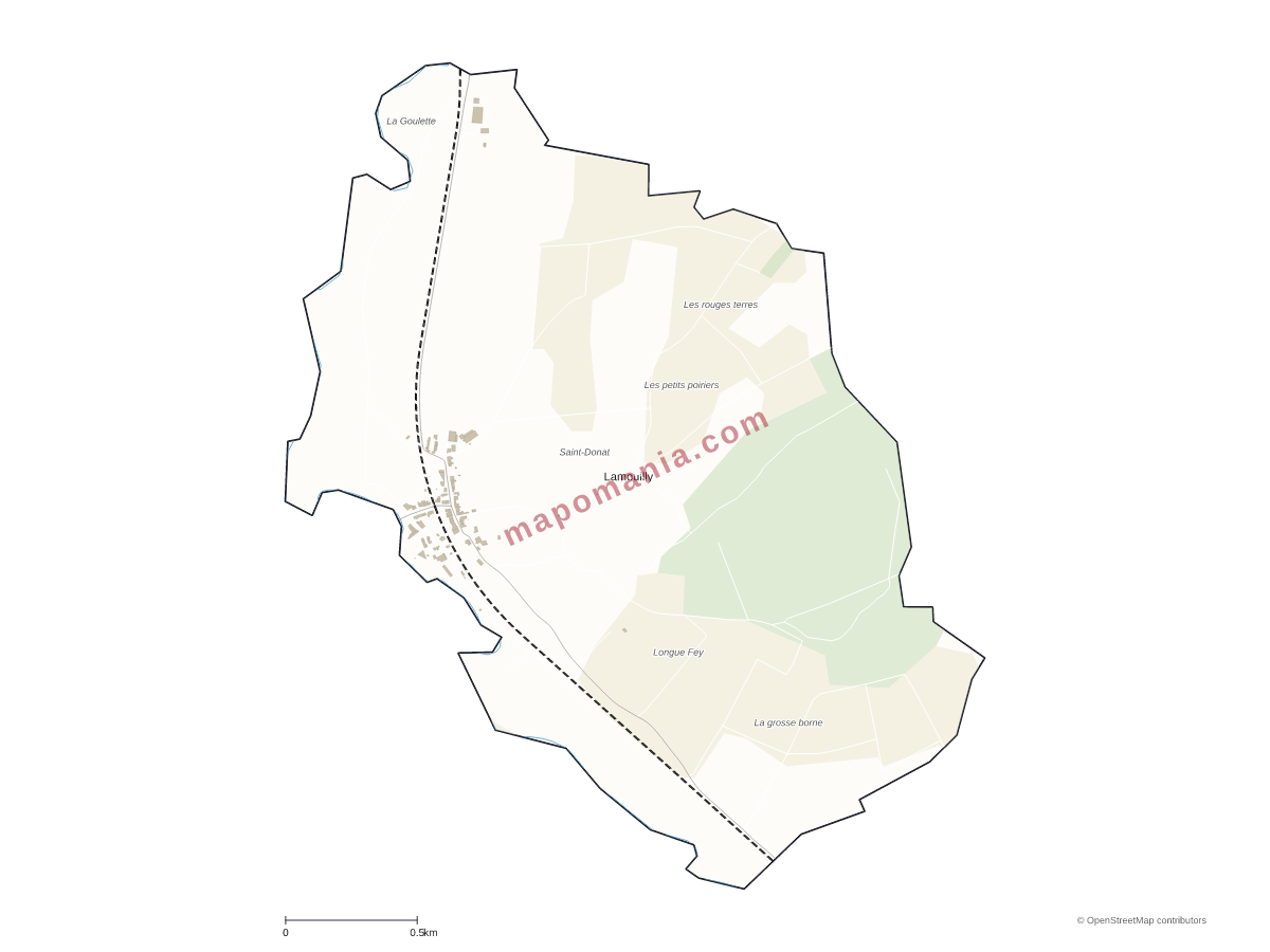Carte de Lamouilly à personnaliser