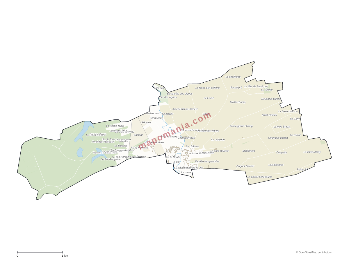 Carte de Lavoye à personnaliser