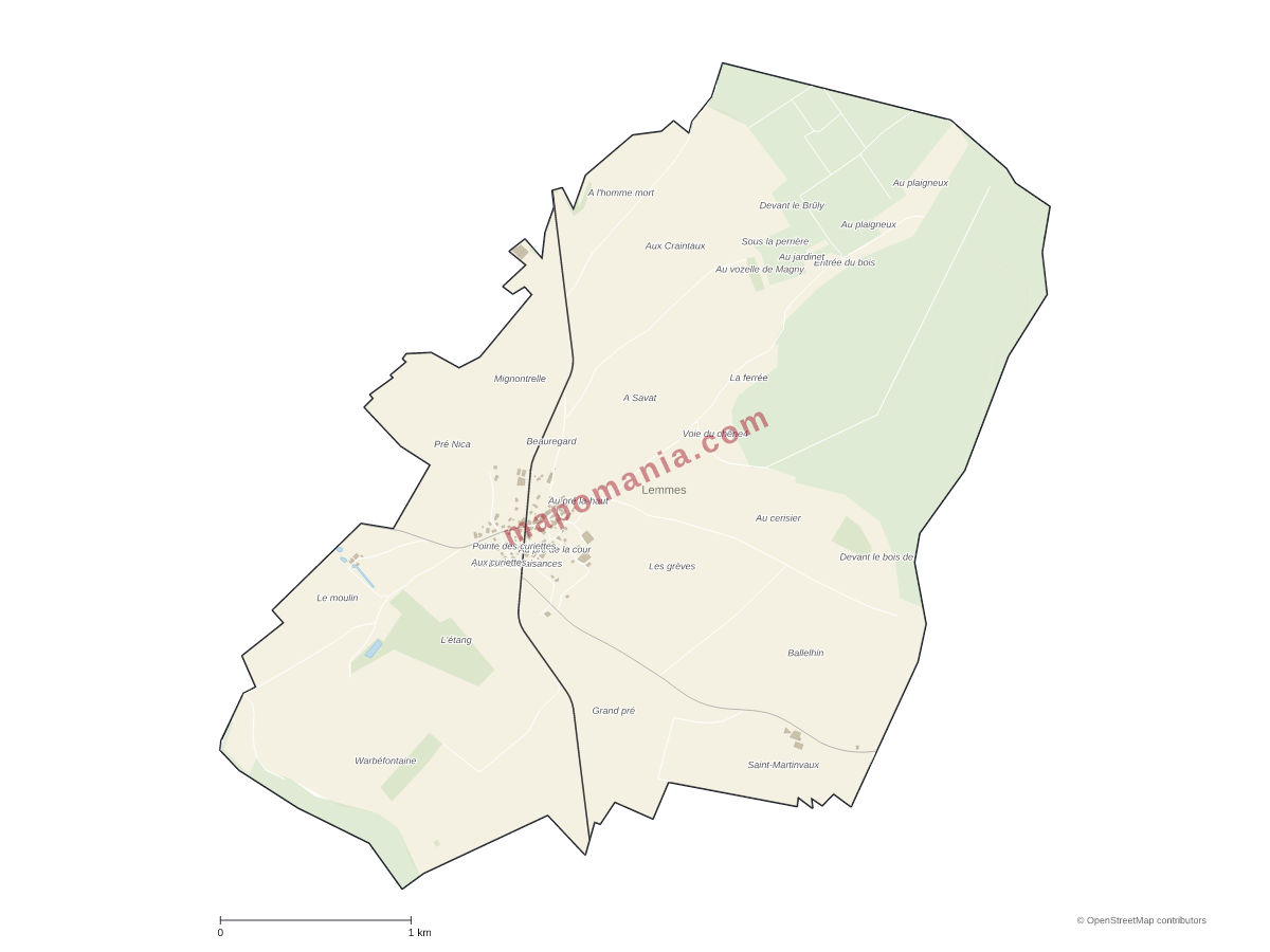 Carte de Lemmes à personnaliser