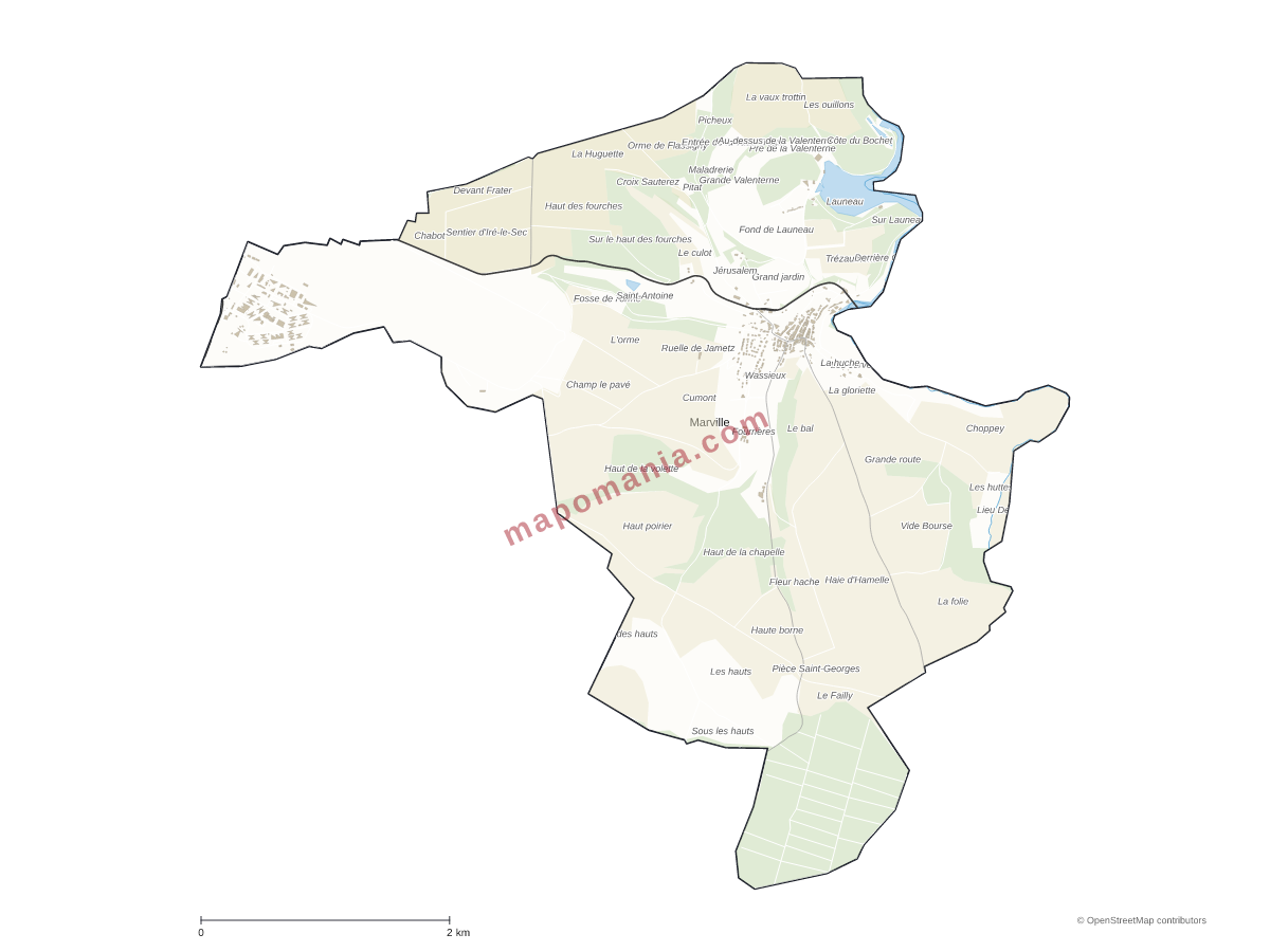 Carte de Marville à personnaliser