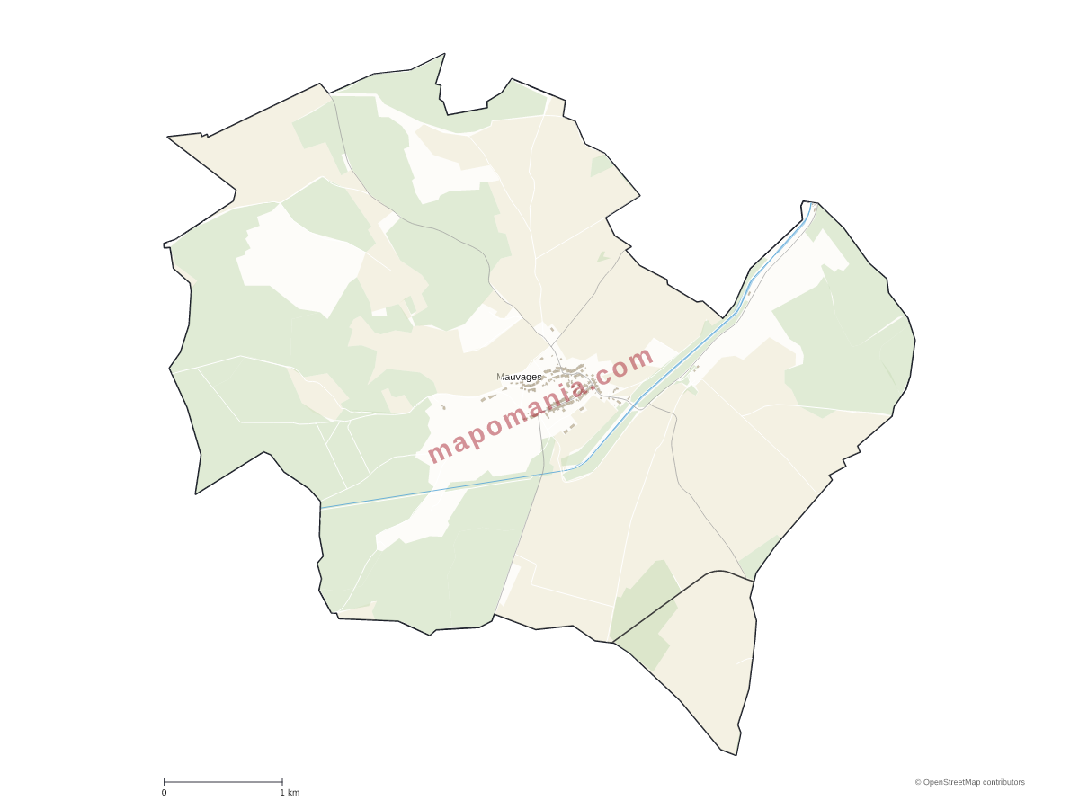 Carte de Mauvages à personnaliser