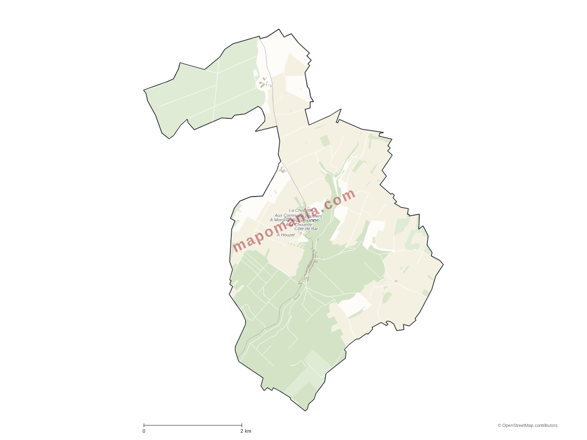 Carte de Montplonne à personnaliser