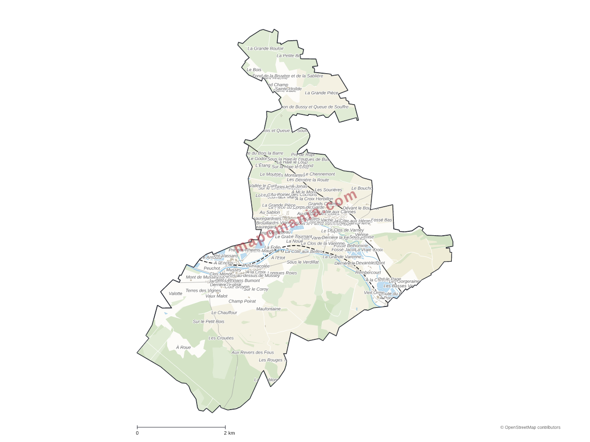 Carte de Val-d'Ornain à personnaliser