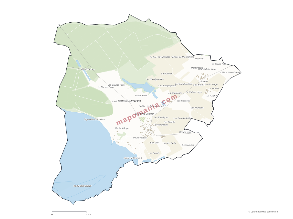 Carte de Nonsard-Lamarche à personnaliser