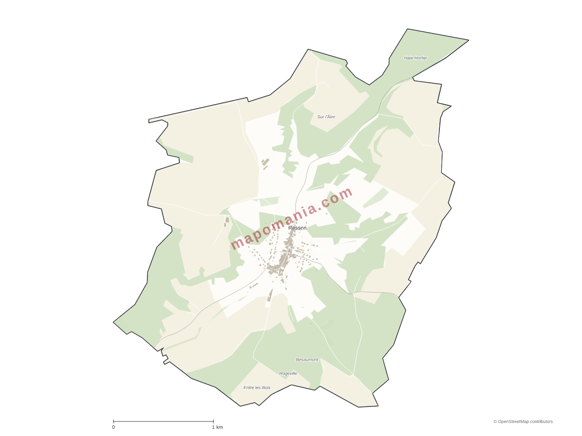 Carte de Resson à personnaliser