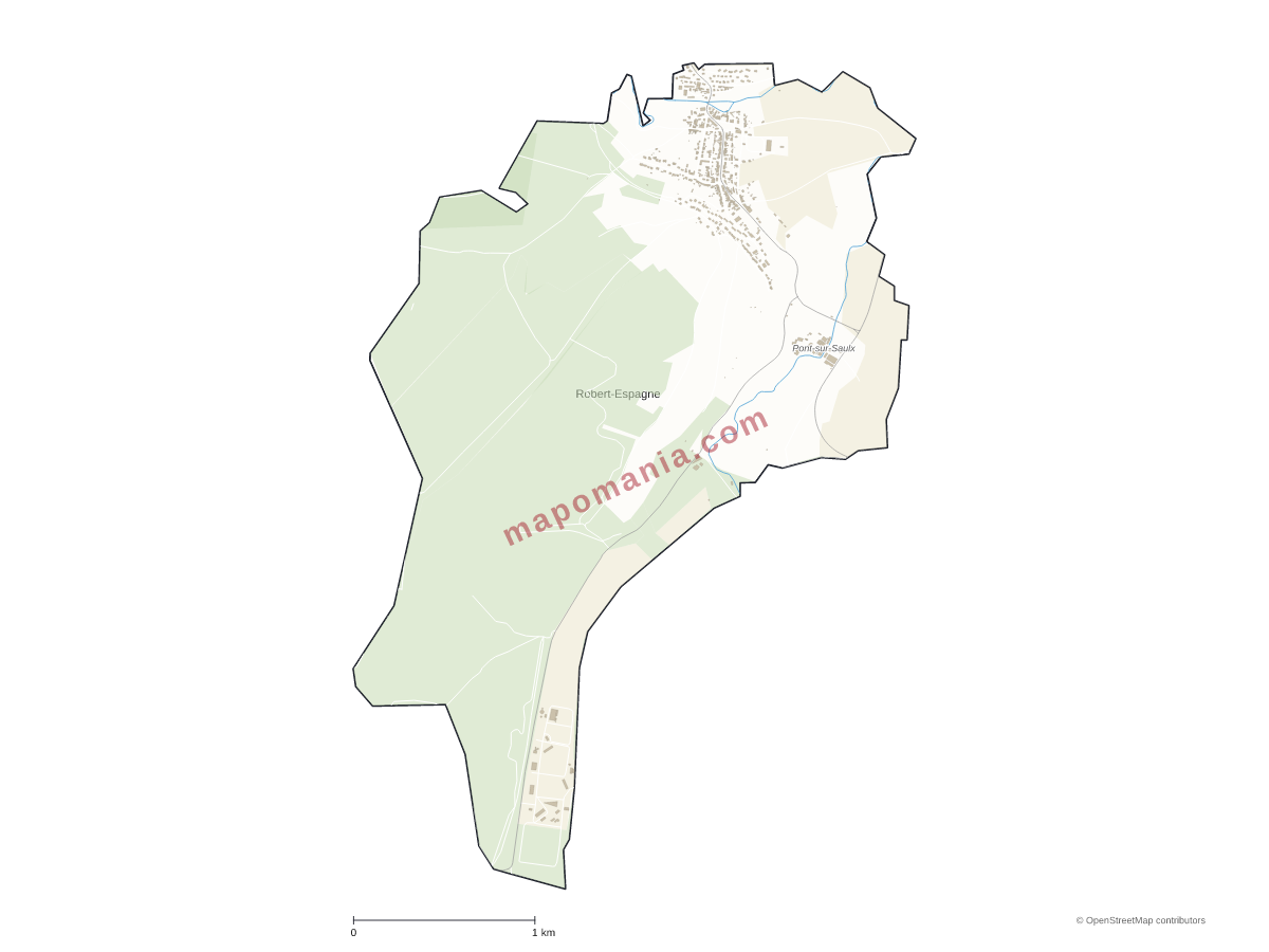 Carte de Robert-Espagne à personnaliser