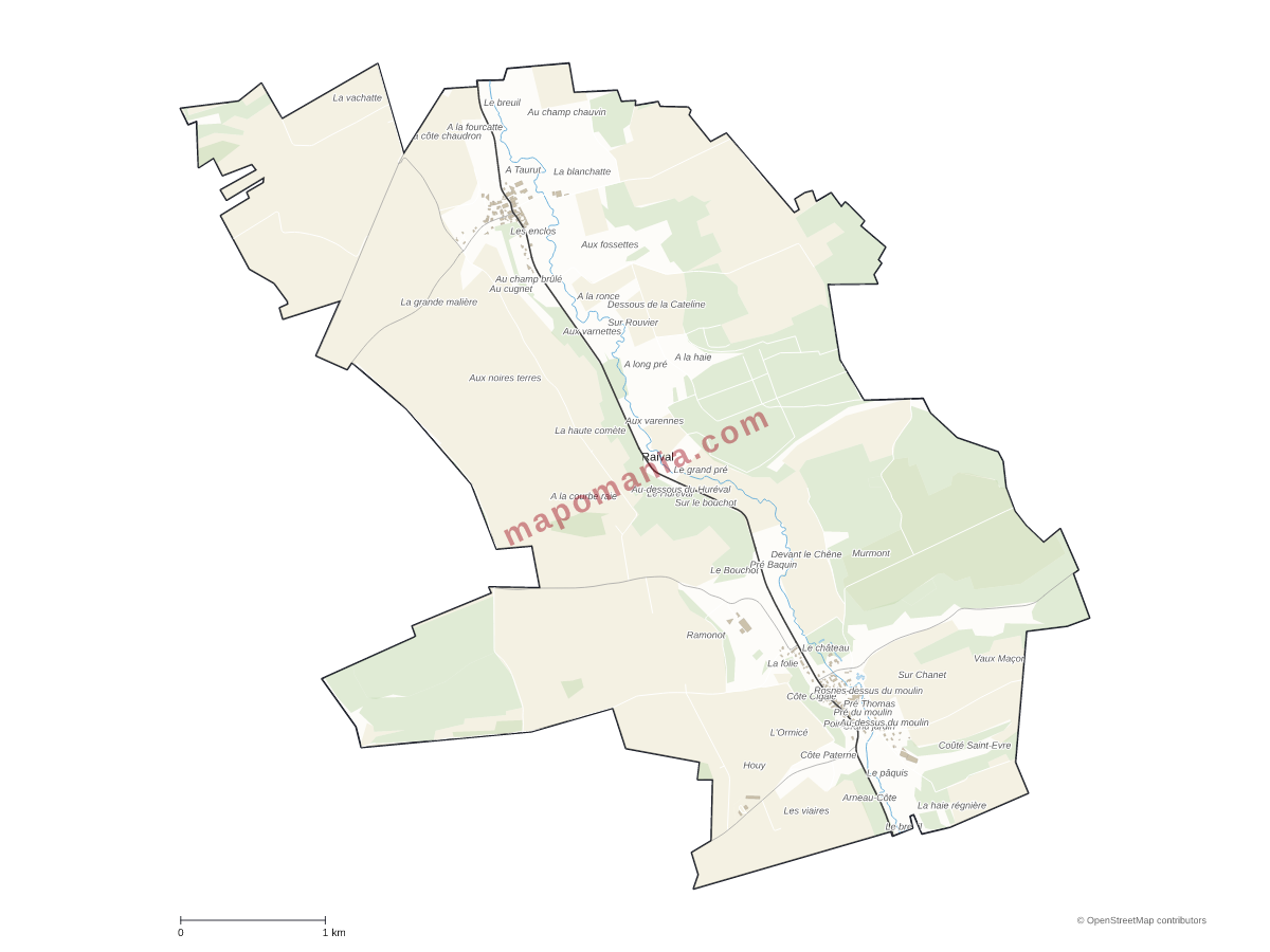 Carte de Raival à personnaliser