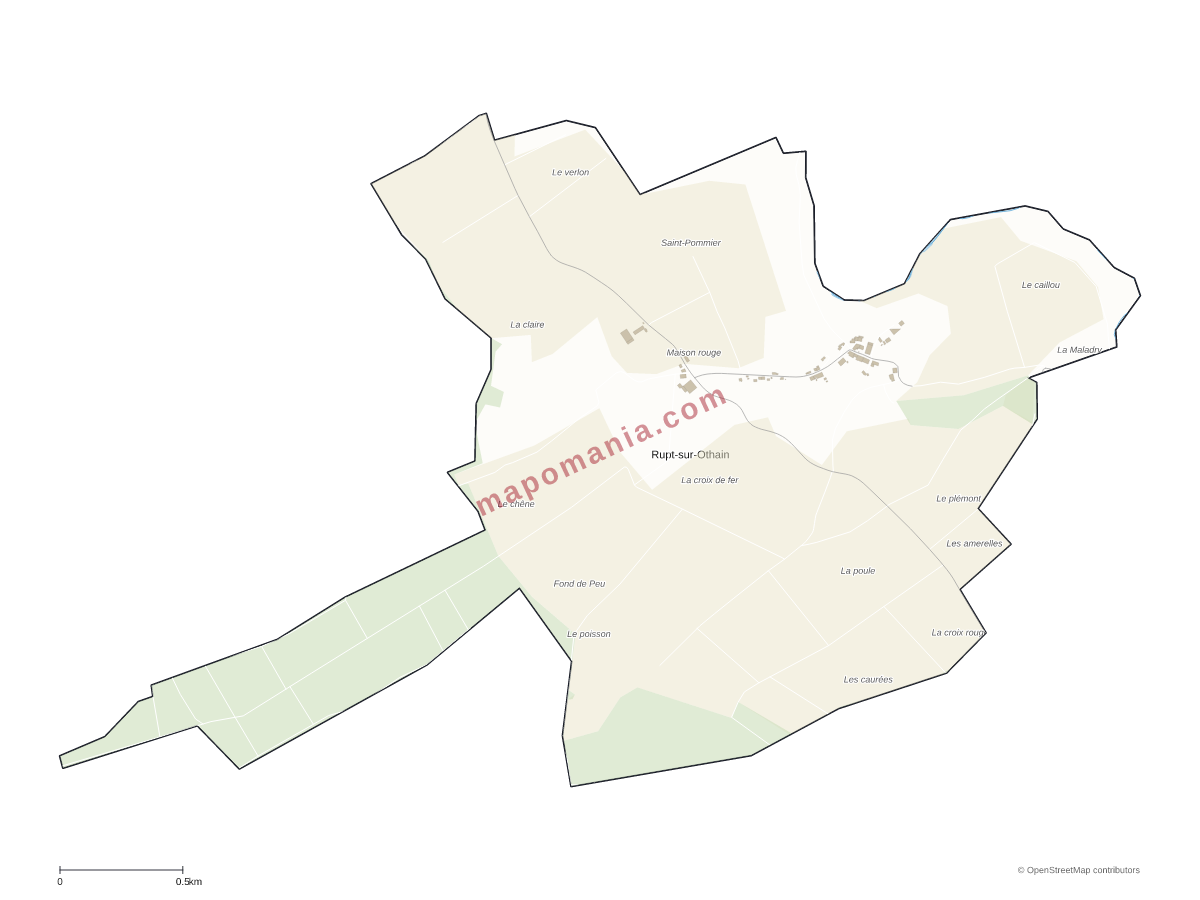 Carte de Rupt-sur-Othain à personnaliser