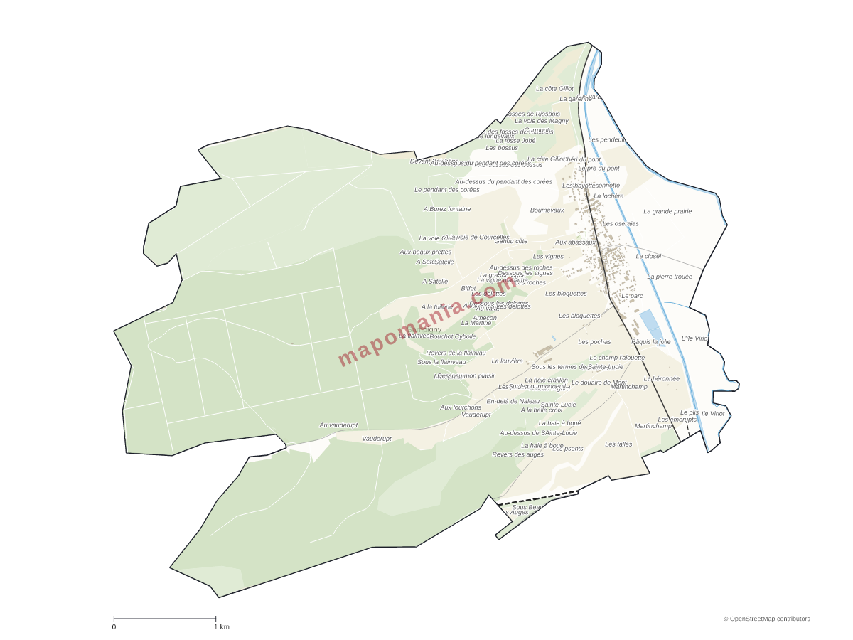 Carte de Sampigny à personnaliser