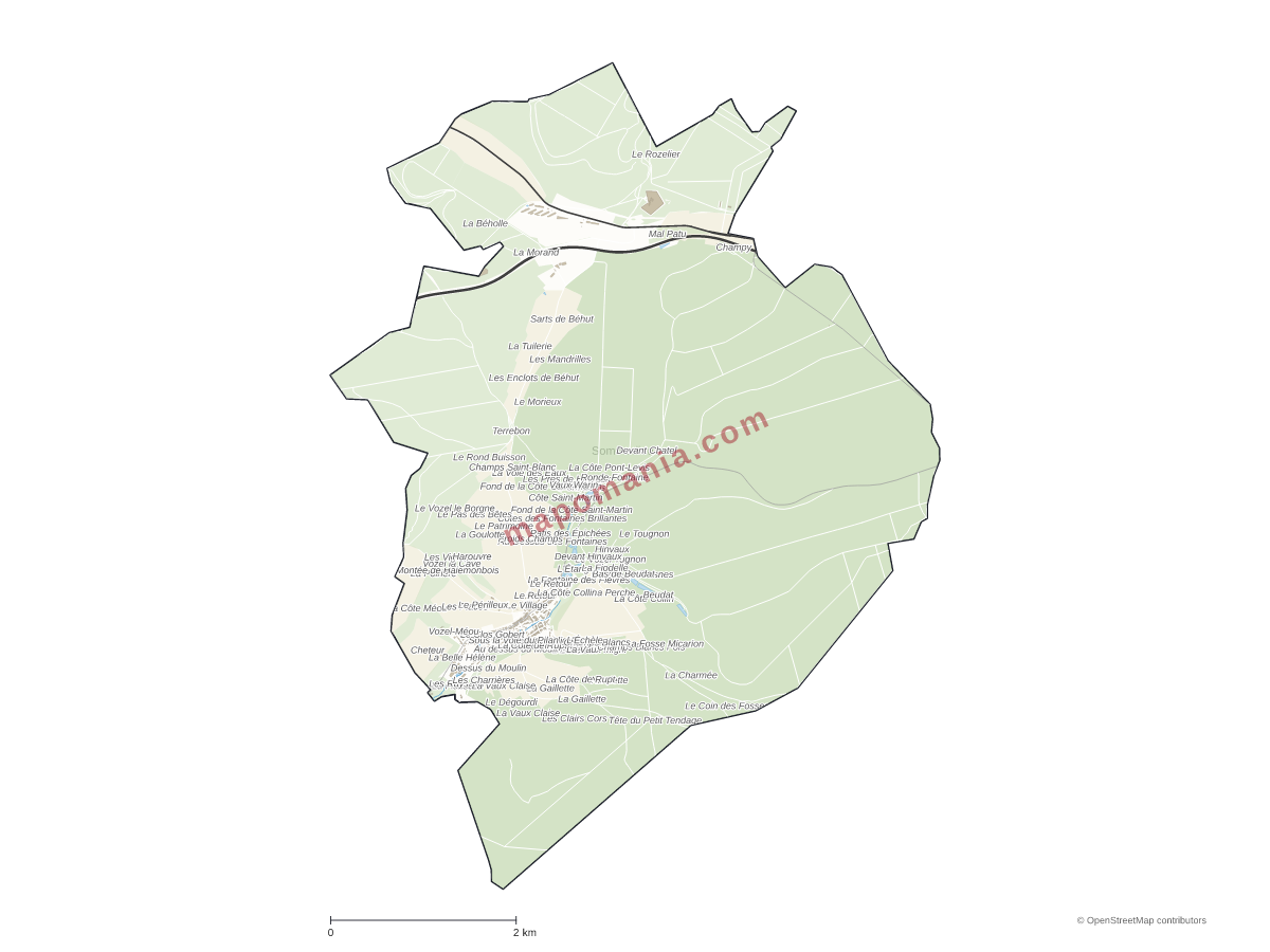 Carte de Sommedieue à personnaliser