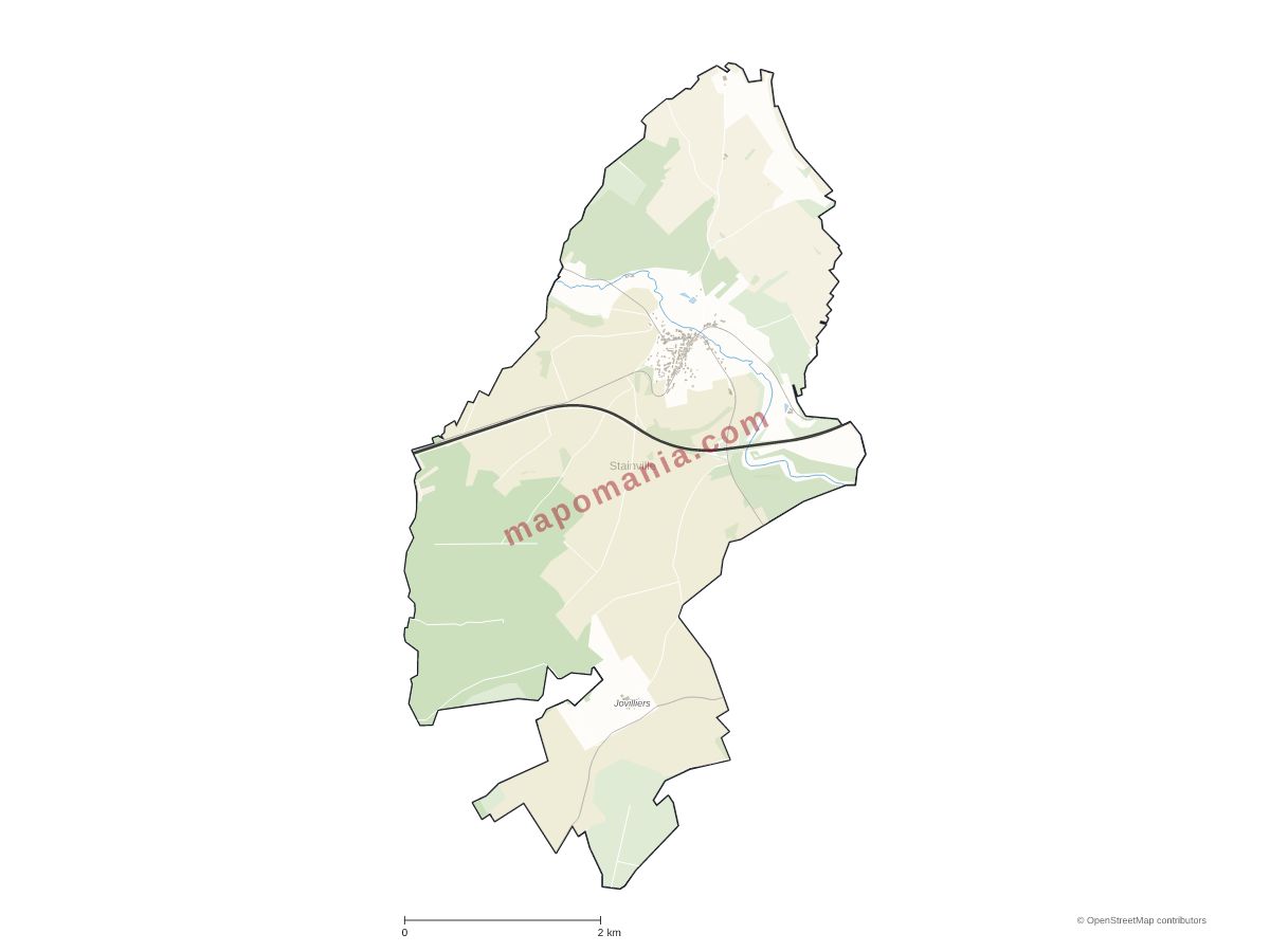 Carte de Stainville à personnaliser