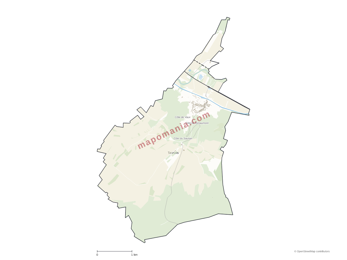 Carte de Tannois à personnaliser