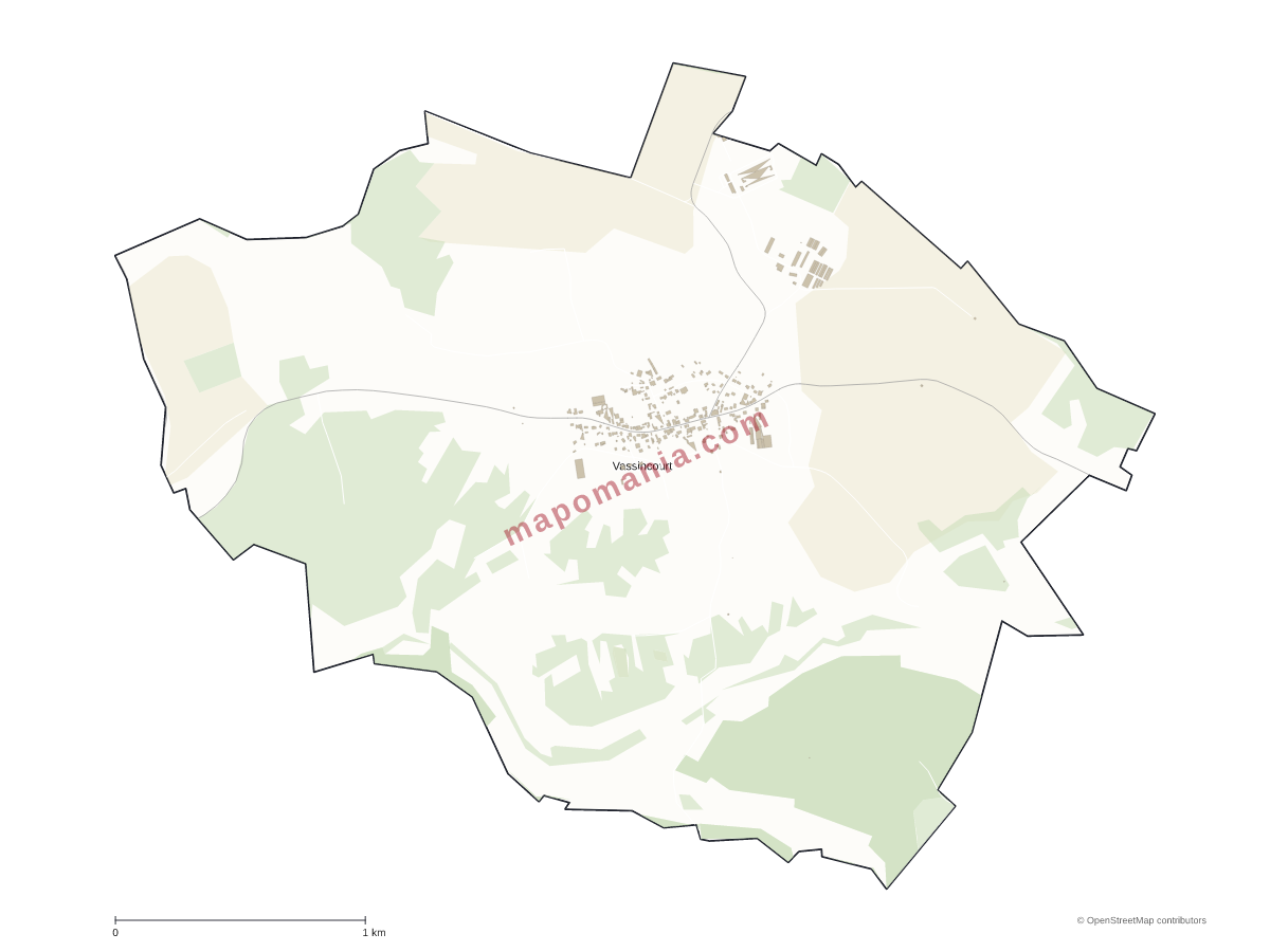 Carte de Vassincourt à personnaliser