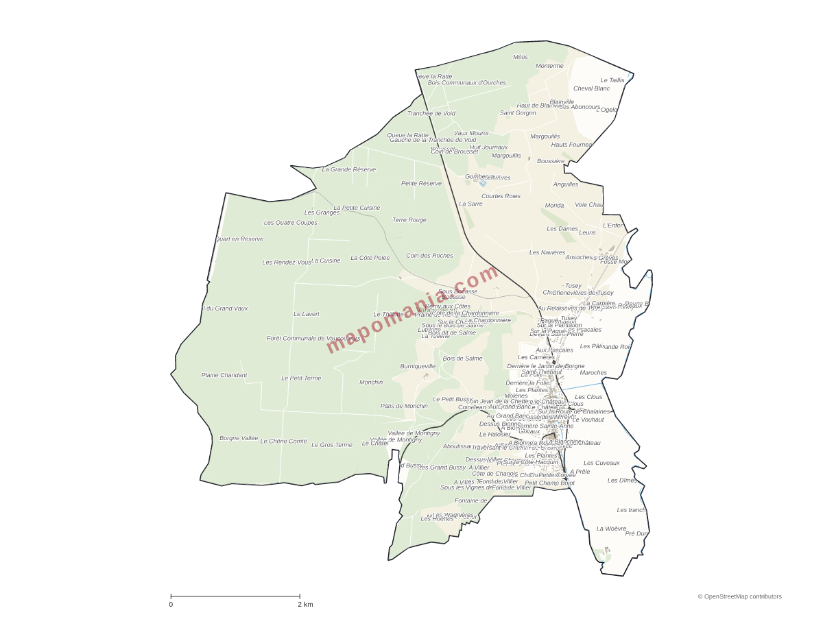 Carte de Vaucouleurs à personnaliser