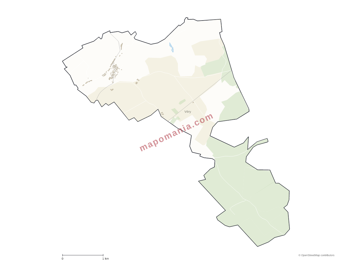 Carte de Véry à personnaliser