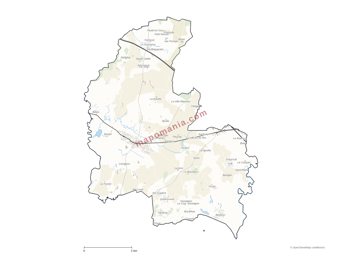 Carte de Ambon à personnaliser