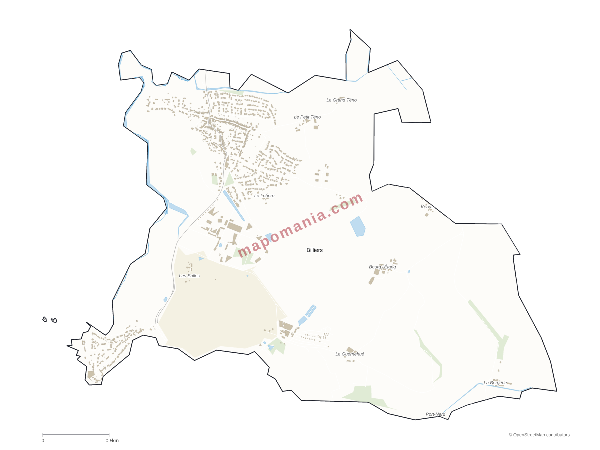 Carte de Billiers à personnaliser