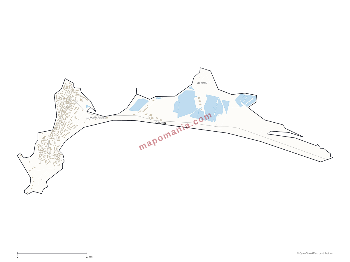 Carte de Gâvres à personnaliser