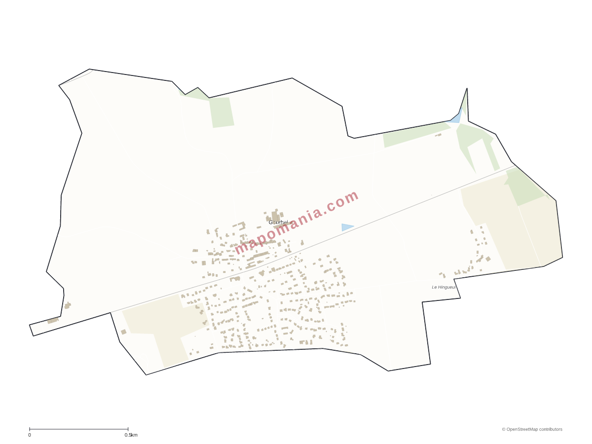 Carte de Gourhel à personnaliser